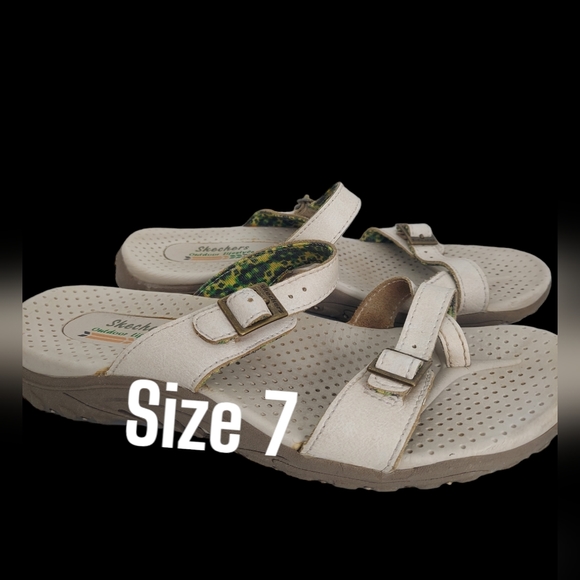 Skechers Outdoor Lifestyle Ivory Sandals Women's Size 7 - Picture 6 of 9